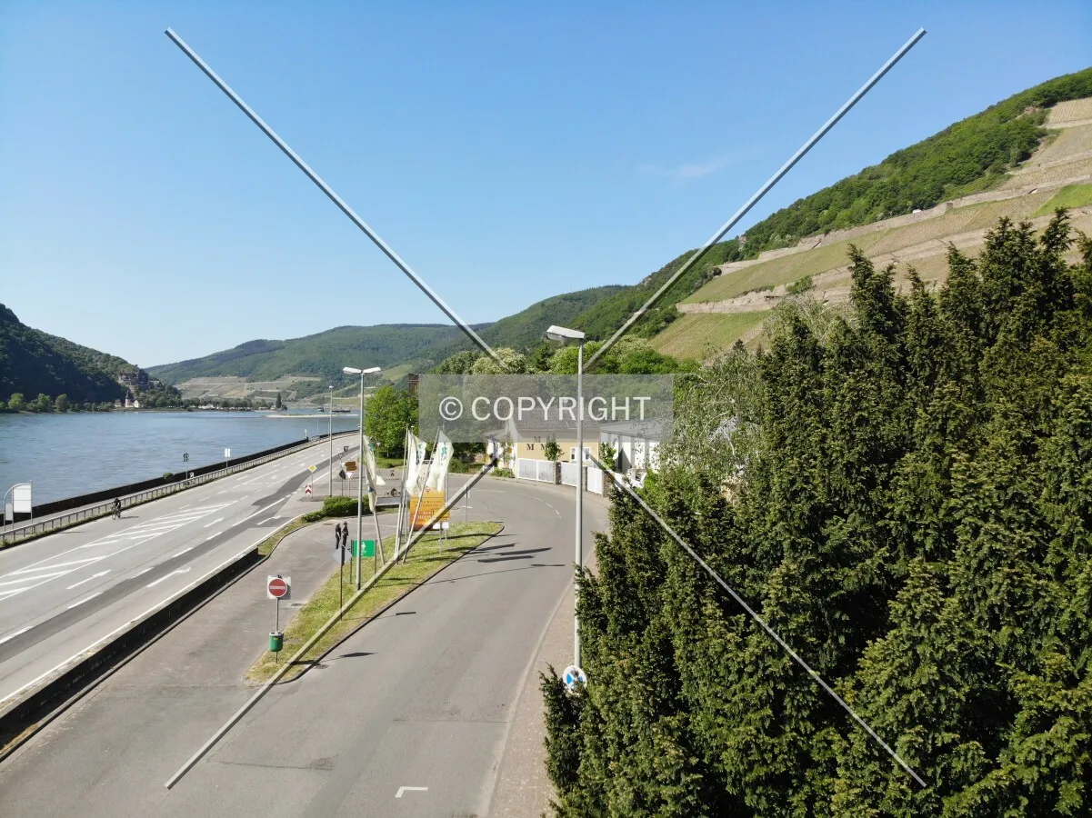 Above the rhine river