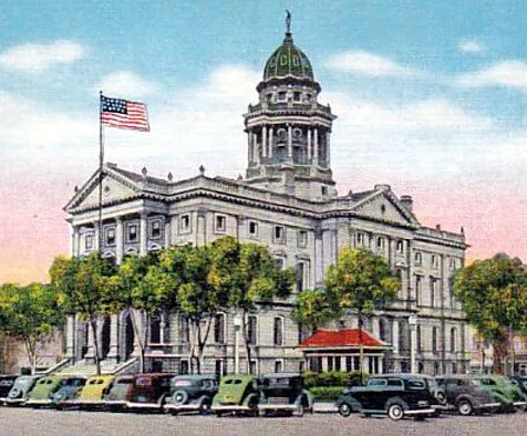Vintage view from the southeast