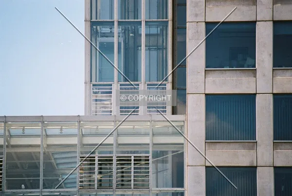 Detailed view of the facade