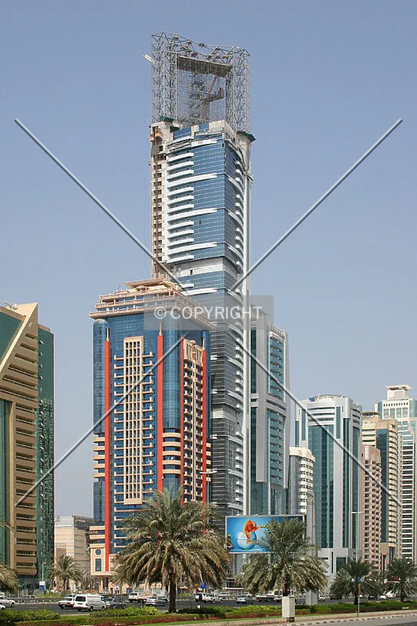 View from across Sheikh Zayed Road