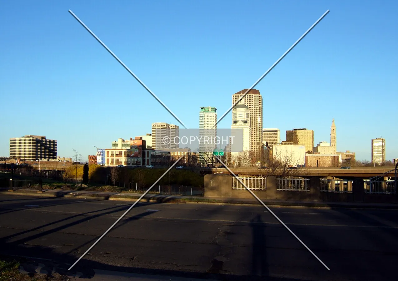 Downtown from the west