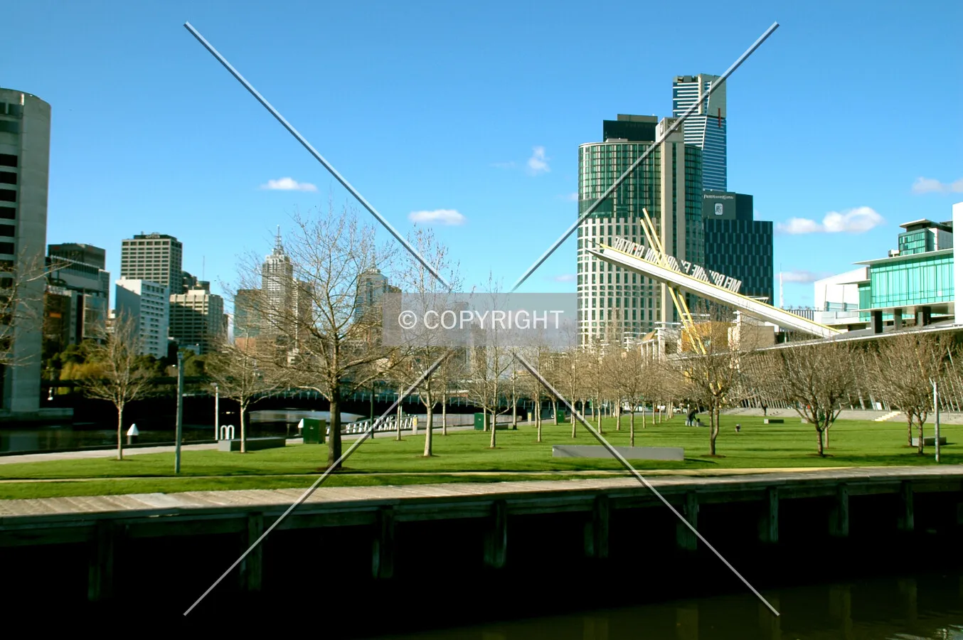 Looking northeast from the Maritime Museum