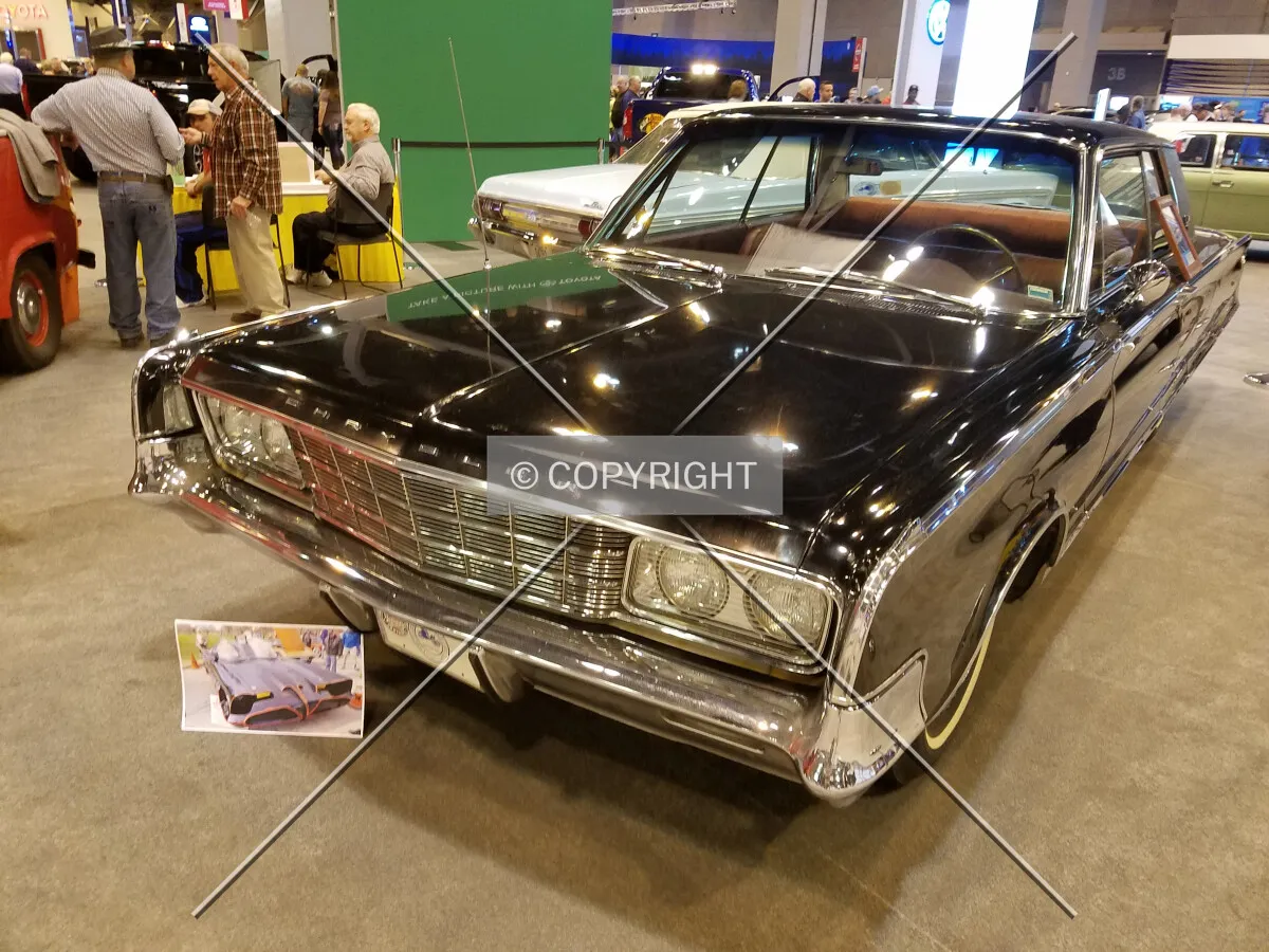 A 1965 Chrysler New-Yorker Two-Door Hardtop at the 2017 St. Louis Auto Show; January 21, 2017