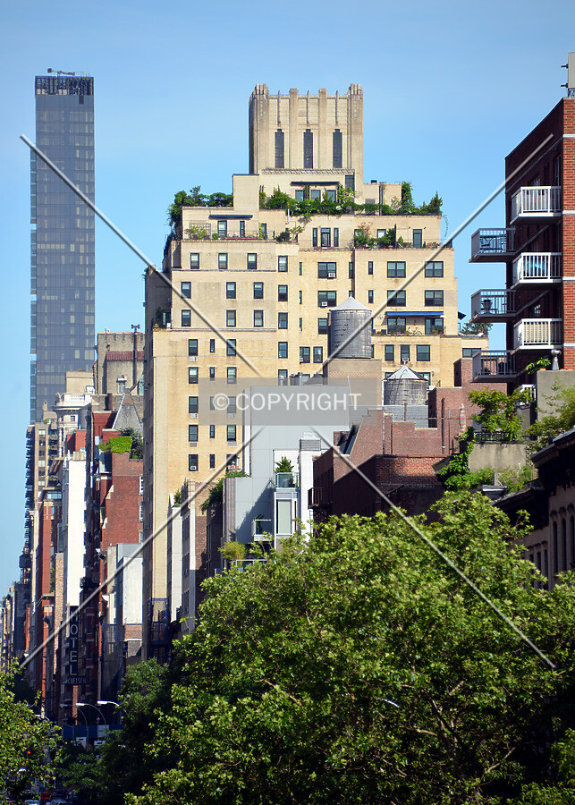 View from the northwest along 23rd Street