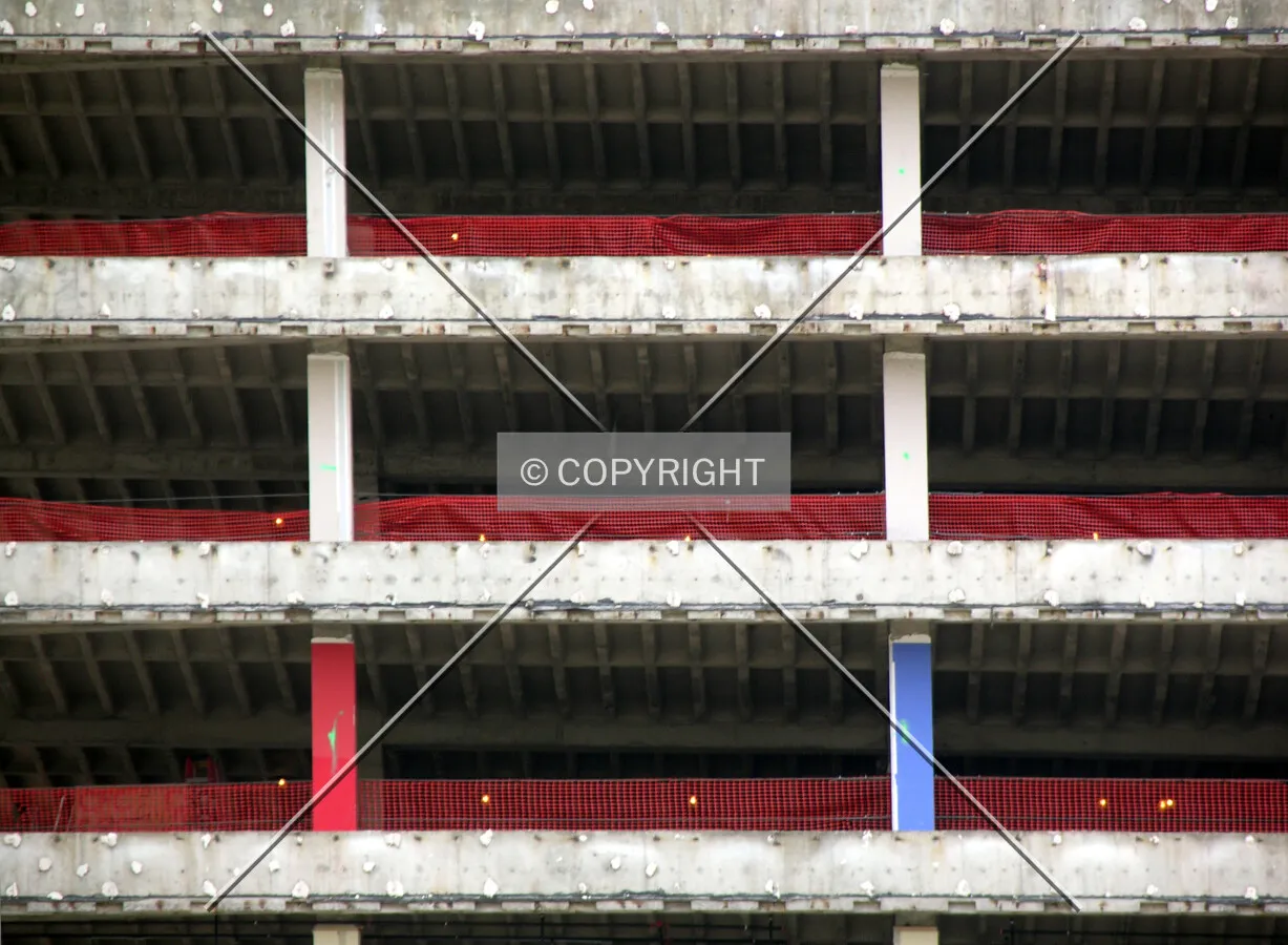 Detail of the framework on the western side