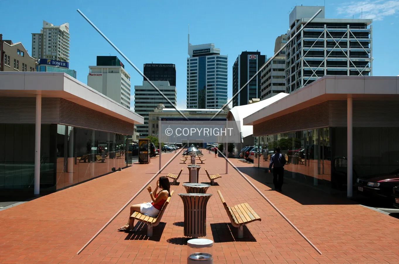 Looking west along Britomart Place