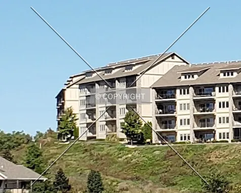 Distant view from the southwest; October 21, 2018
