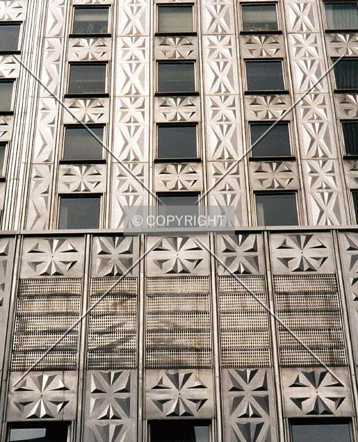 Detail of stainless steel cladding