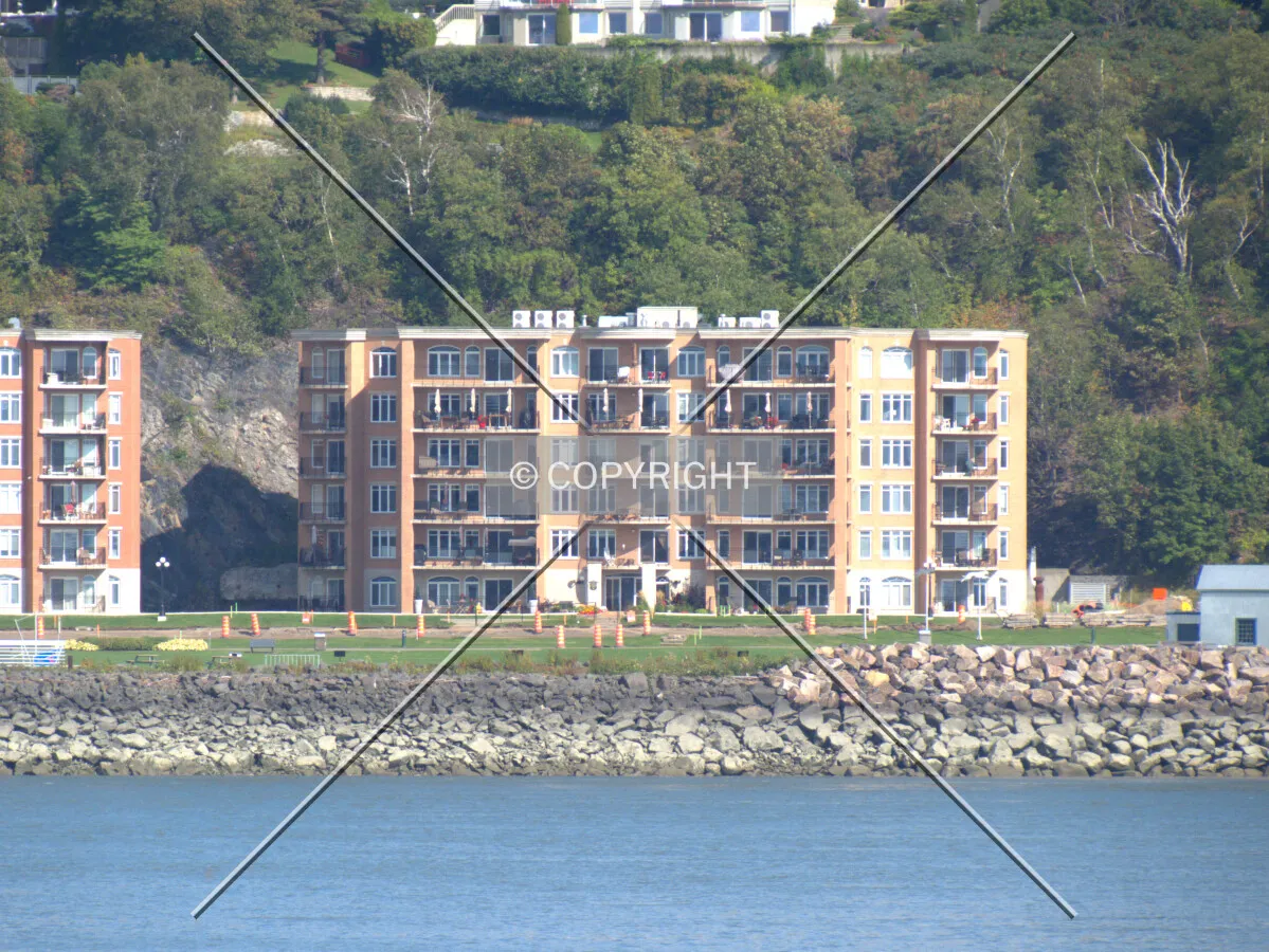 Distant view across the St. Lawrence River