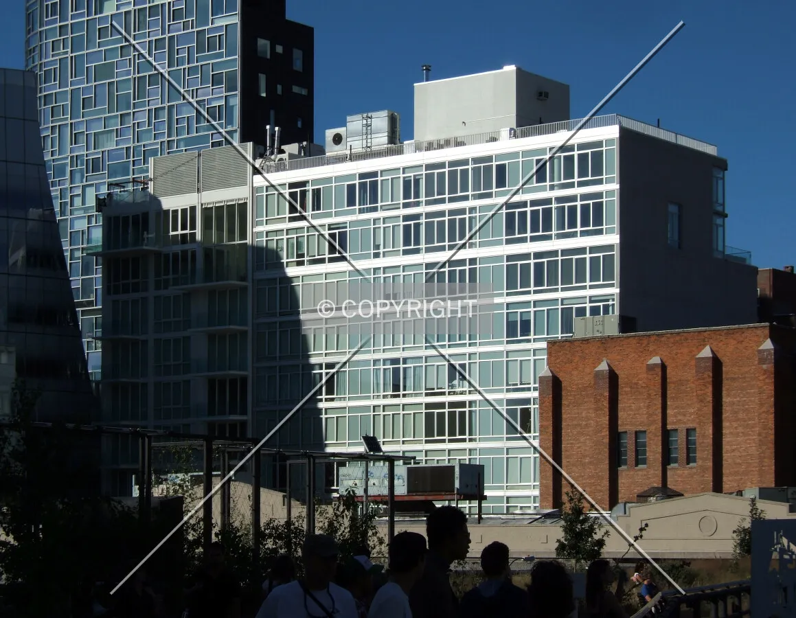 View from the southeast on the High Line
