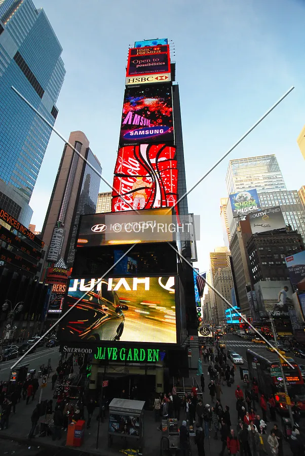 Viewed from the top of the TKTS Times Square booth