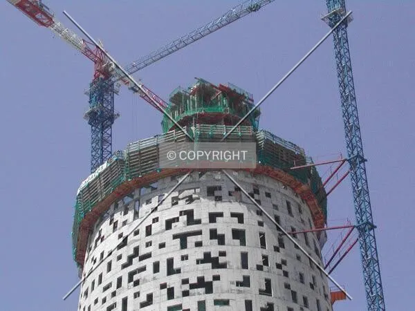 General view of the top of the building