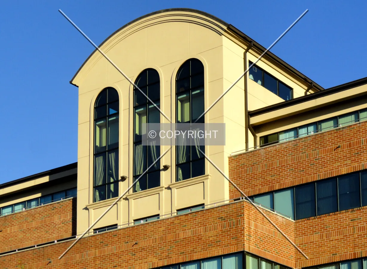Top facade detail