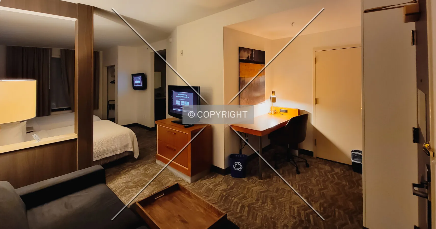 A guest room; November 10, 2021