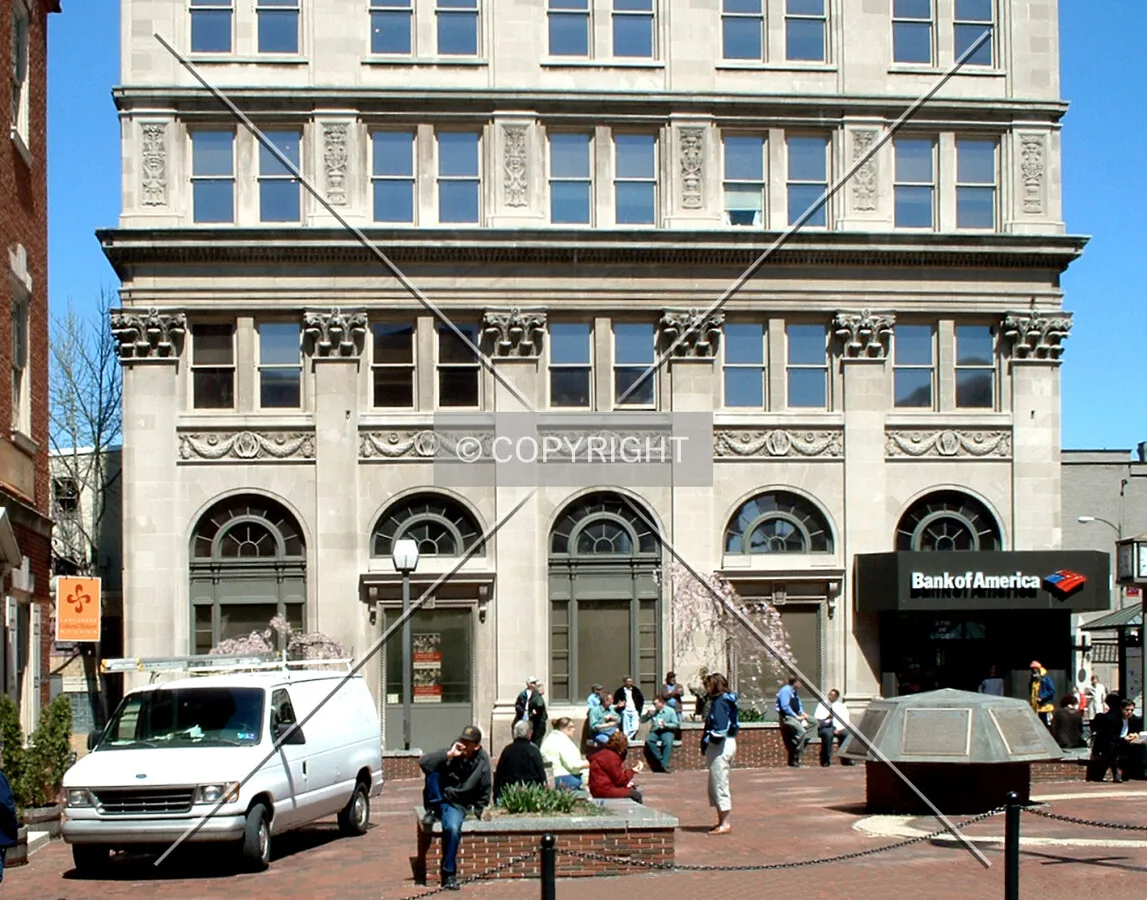 View from the south across Penn Square