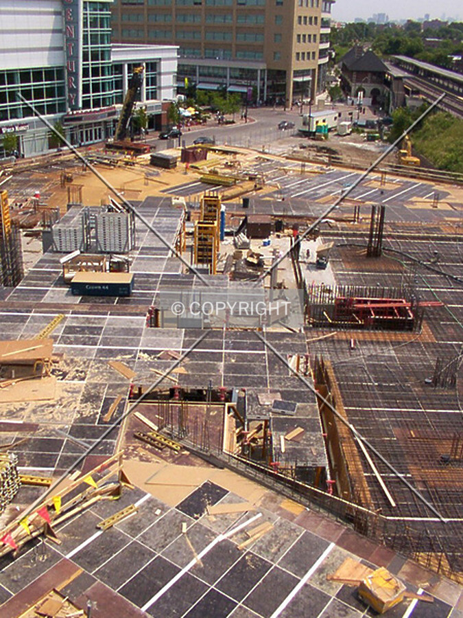 Overhead view to the southeast