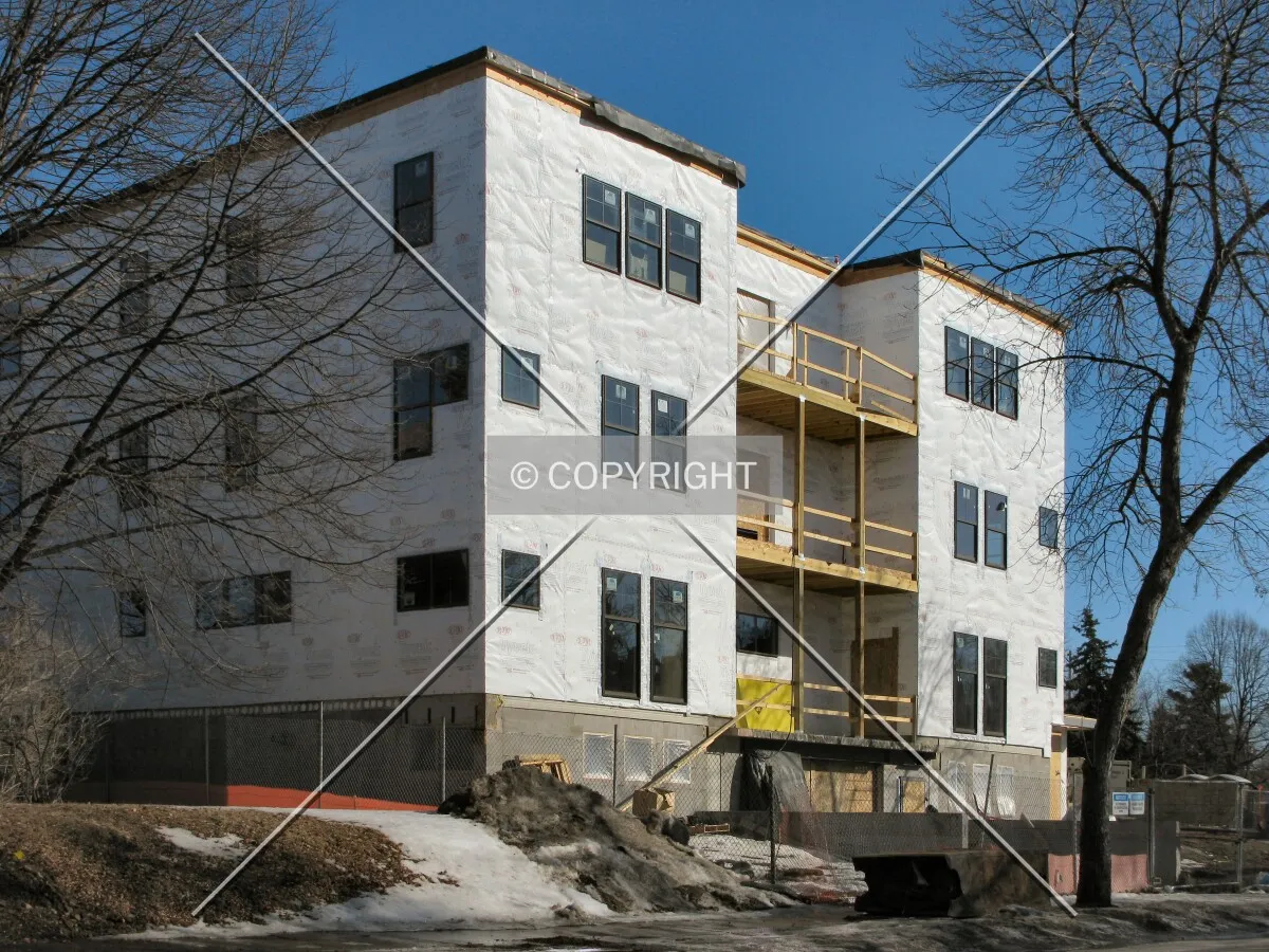 View to the east across 2nd Street NE