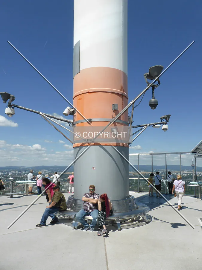 The observation platform ontop of the MAIN TOWER in Frankfurt