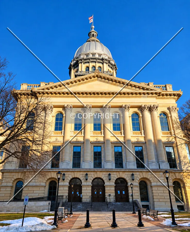 West entrance and facade, Sunday, February 20, 2022