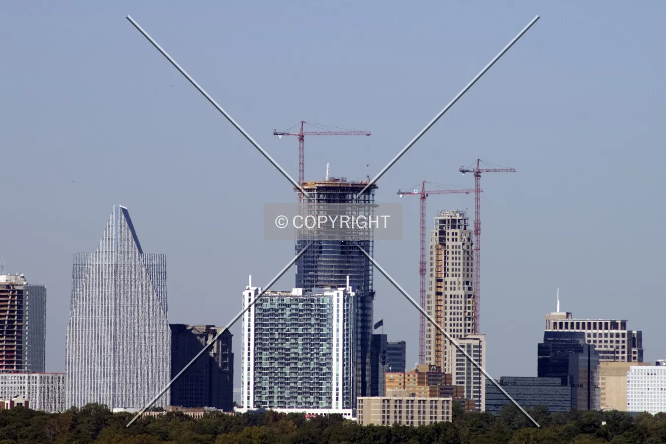 Looking north from Midtown