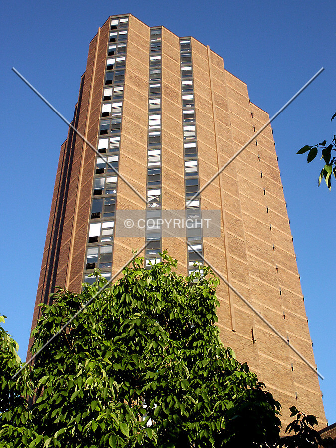 Looking up the west side