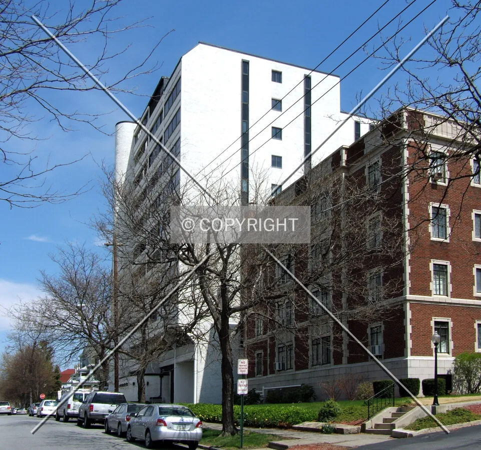View from the southwest on Clay Avenue