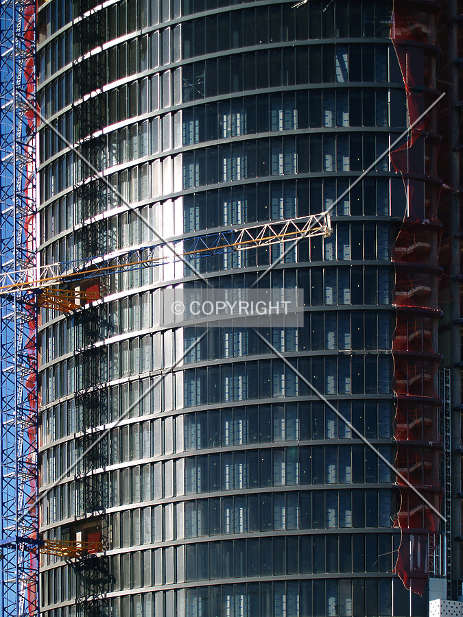 A view of the facade from the east