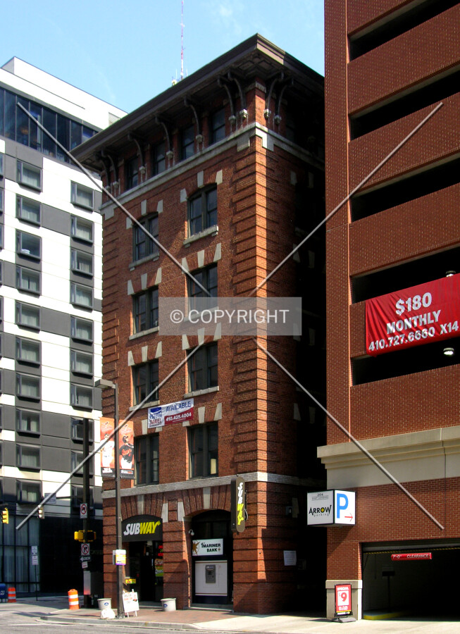 From East Lombard Street to the southeast