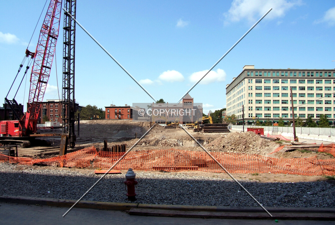 View from the southeast at Hudson and Grand Streets