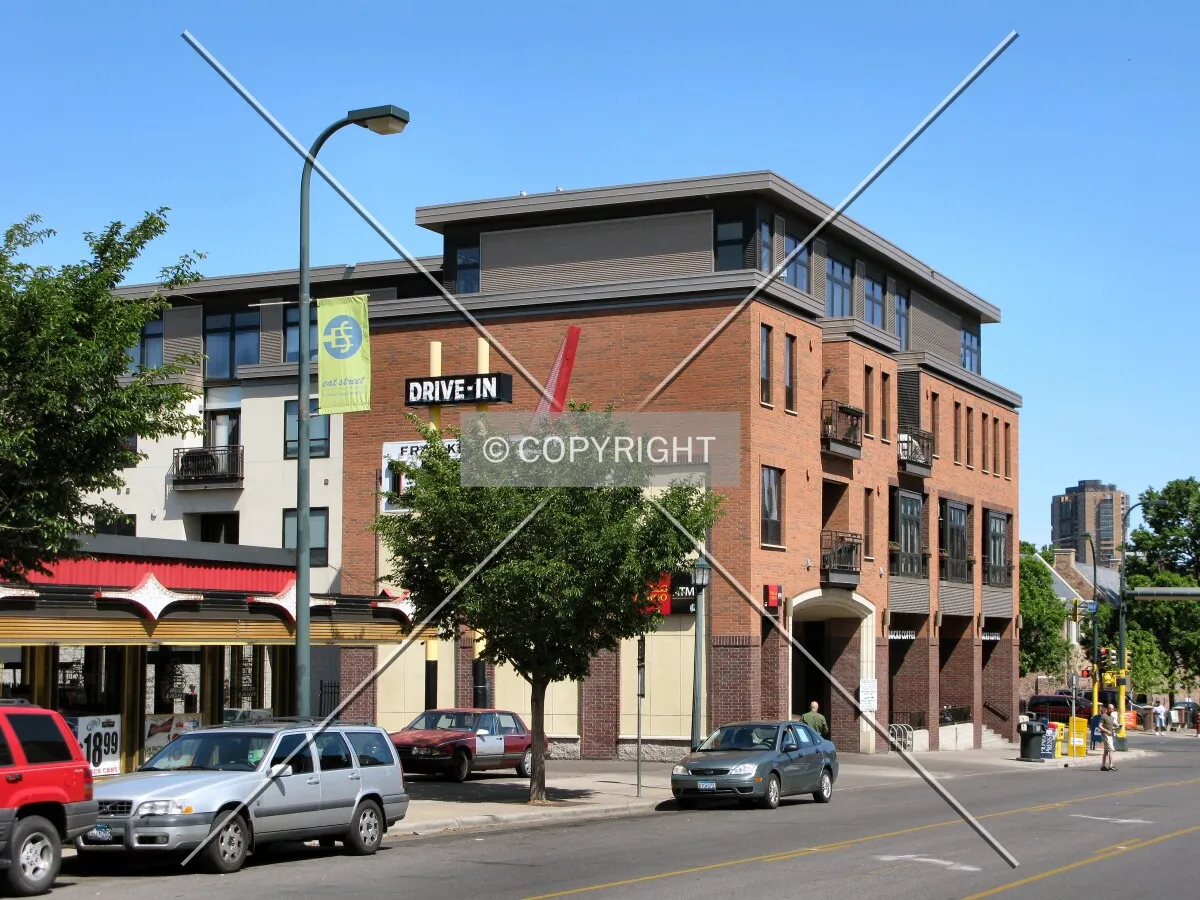 View to the north along Nicollet Avenue