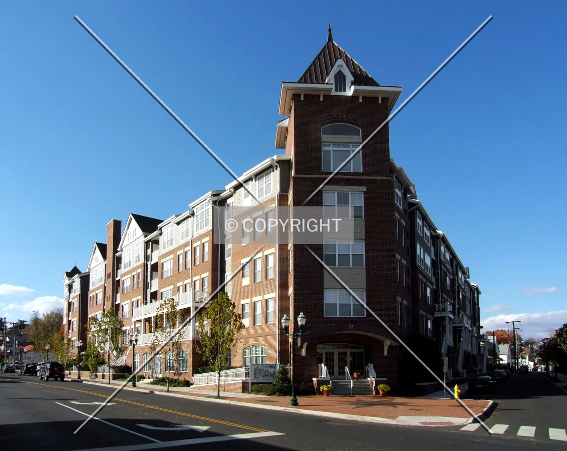 View from the southeast across West Broad Street