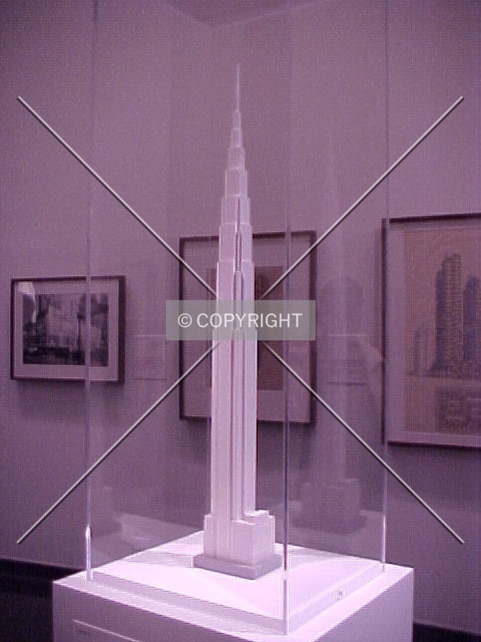 Photo of model taken at the Unbuilt Chicago Exhibit at the Art Institute of Chicago