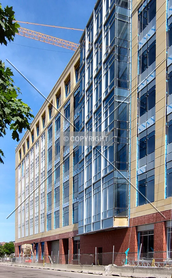 North facade, view to the east along East 11th Street