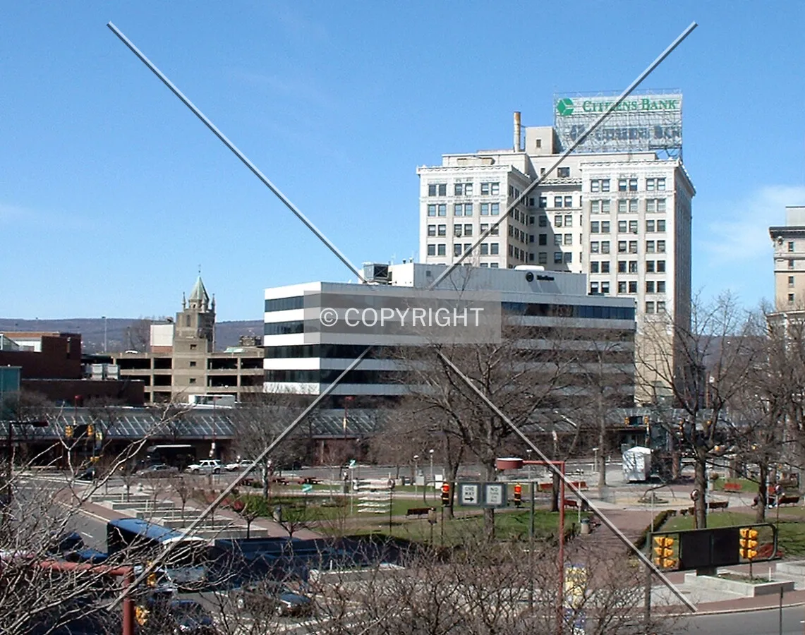 View from the southeast across Public Square