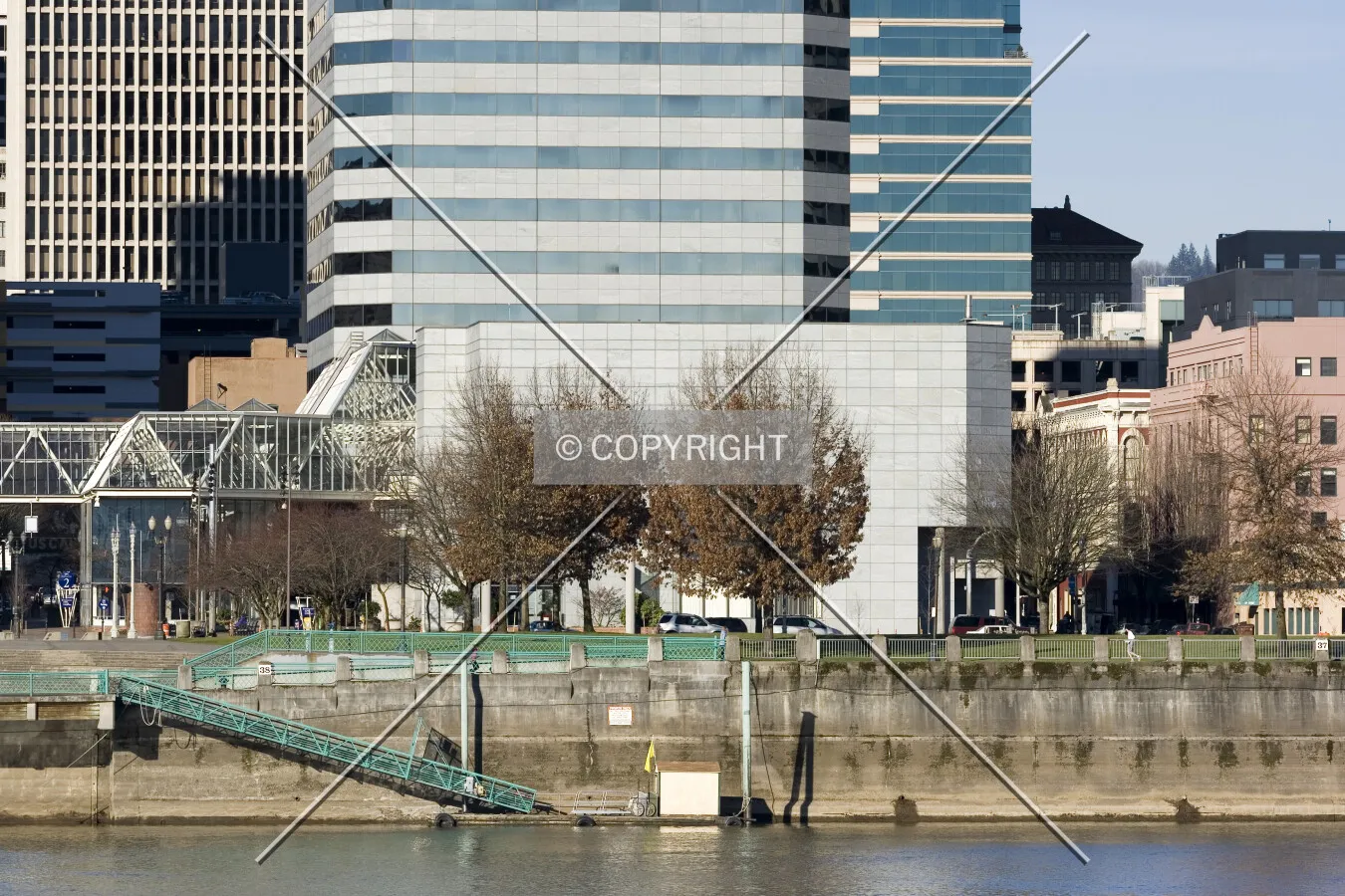 As seen from across the Willamette