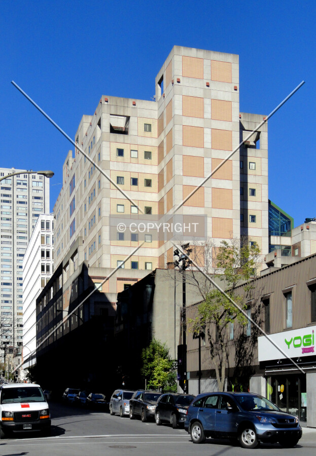 From across Rue MacKay to the southeast