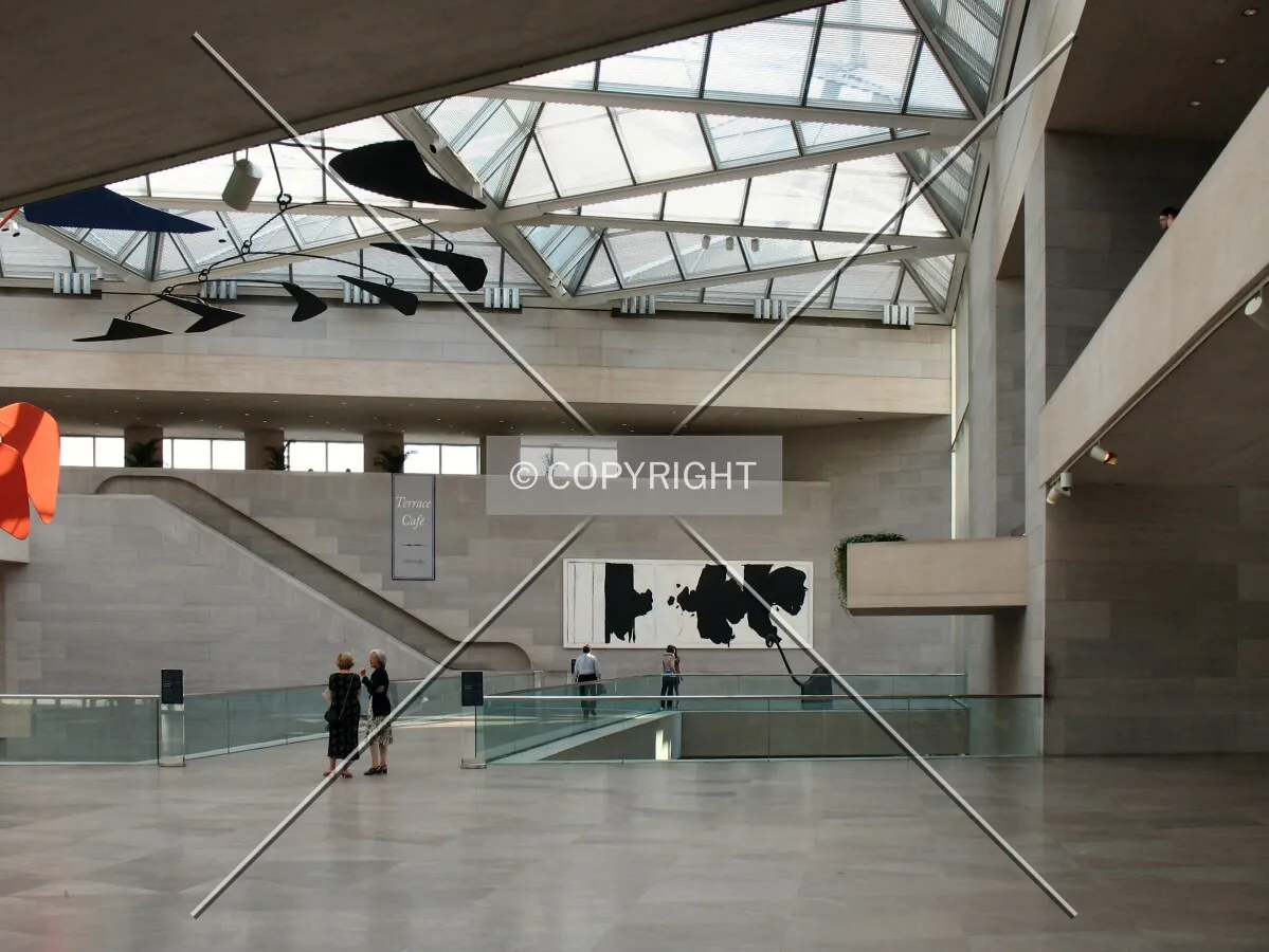 View to the south across the mezzanine