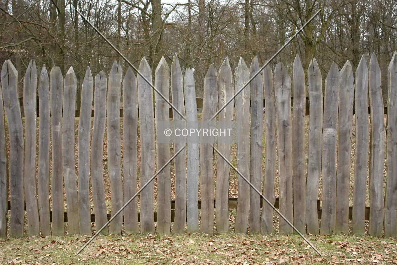 A wooden fence