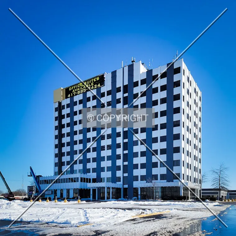 From the northwest during renovation