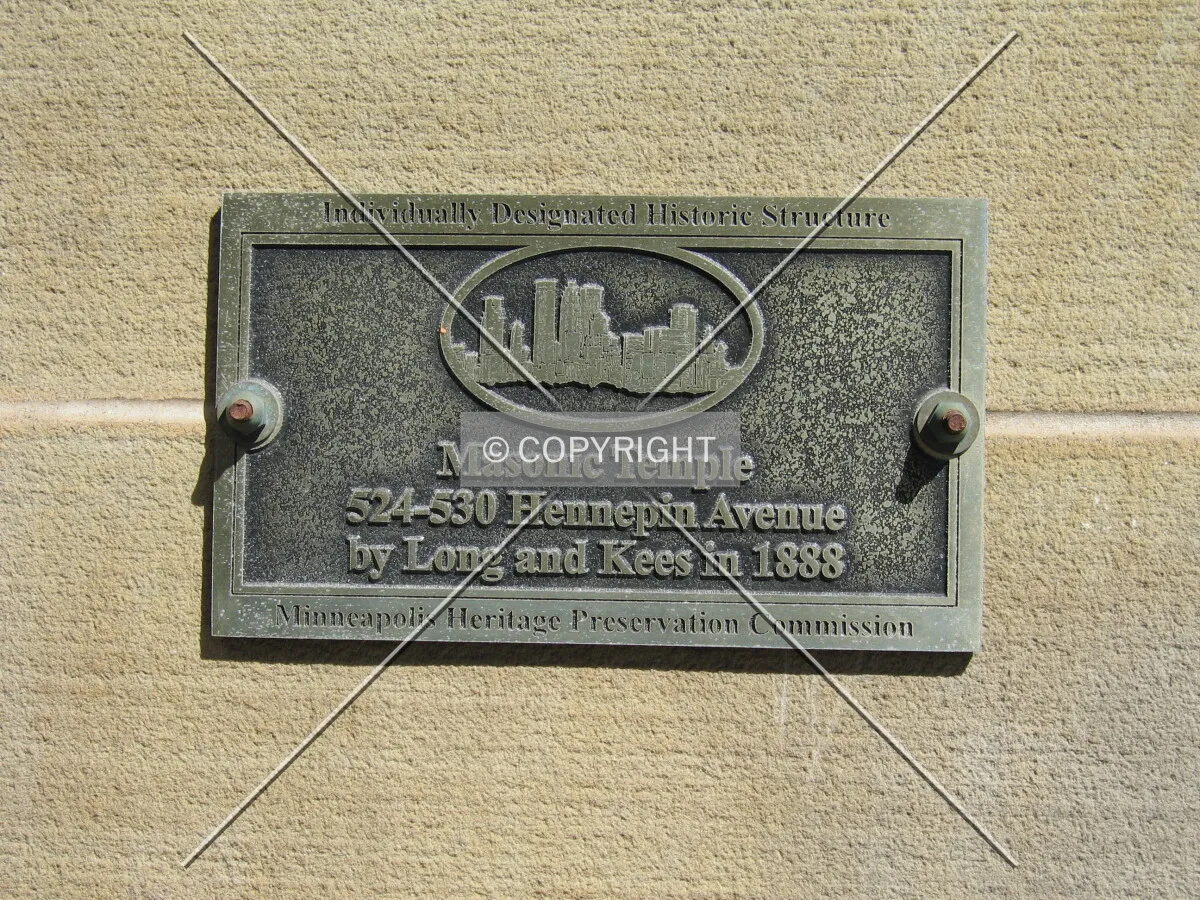 Historical marker at the front entrance