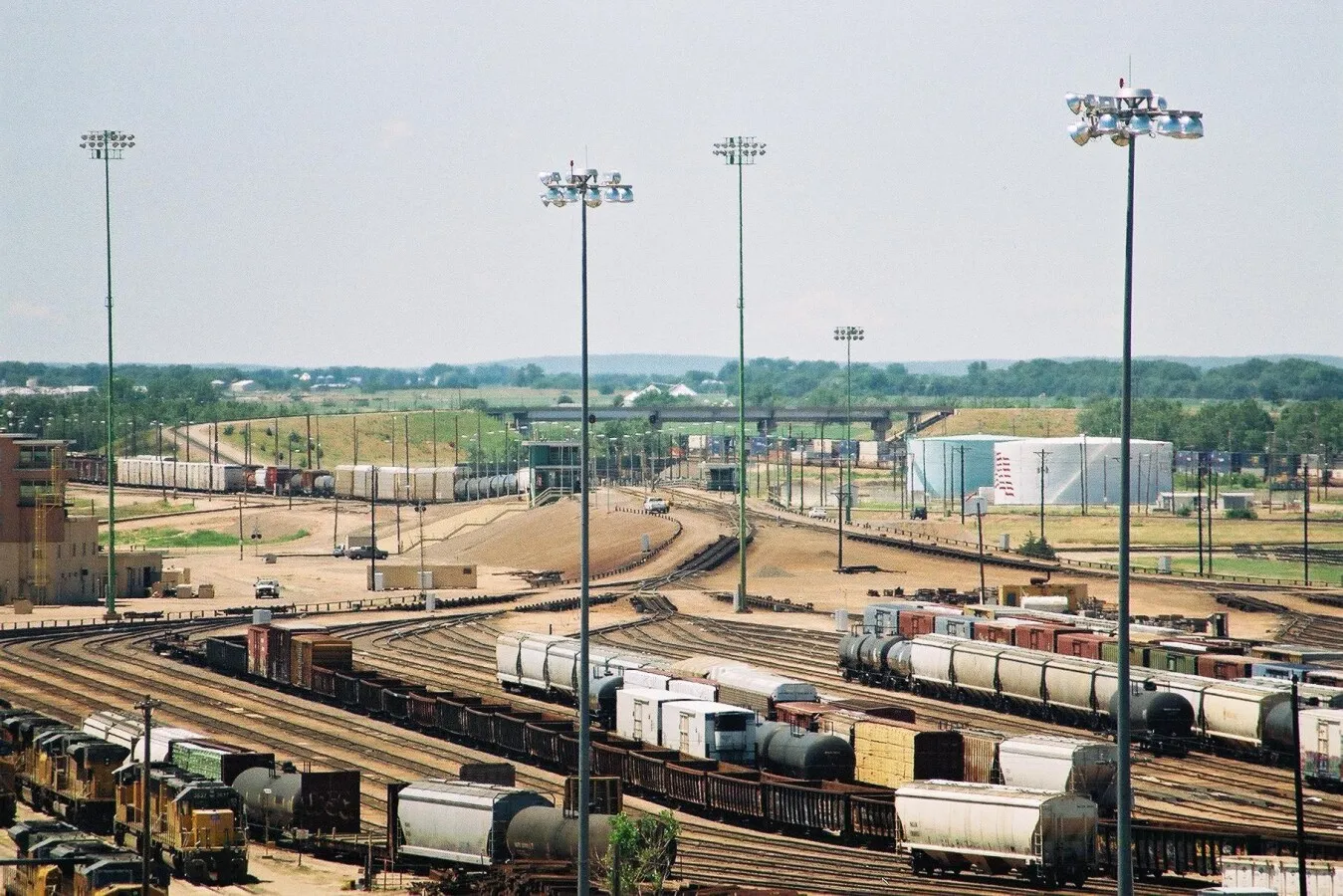 View of the east bound hump yard