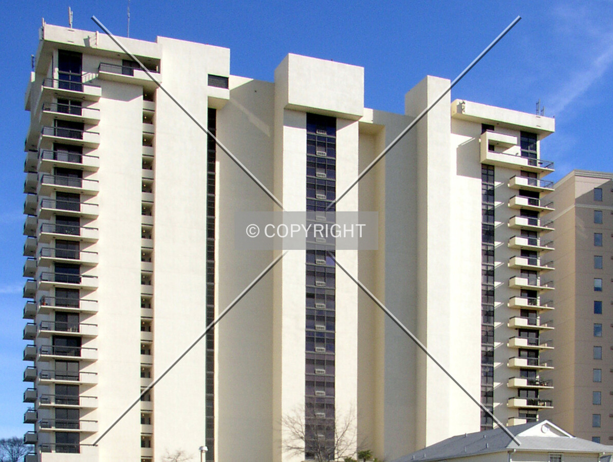 Upper floors on the southern side