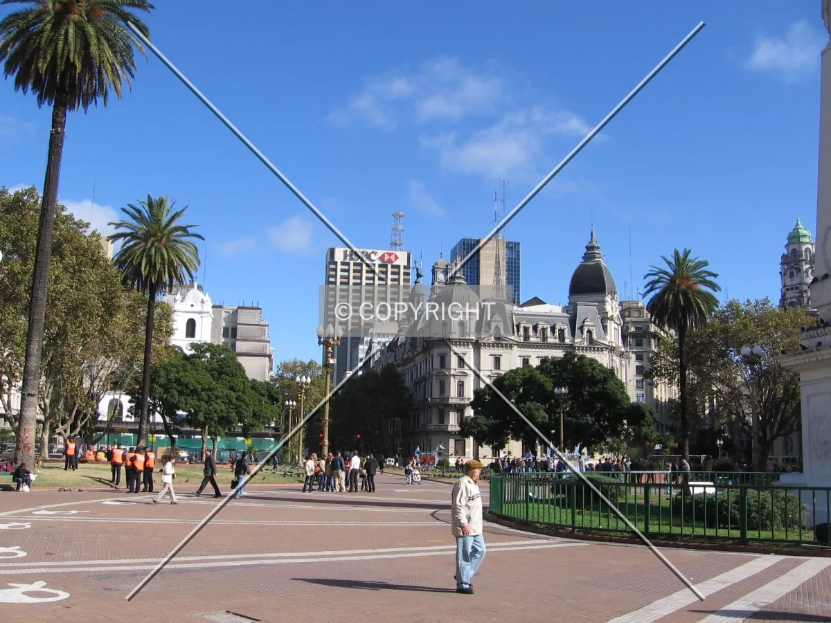 Plaza de Mayo, view to west