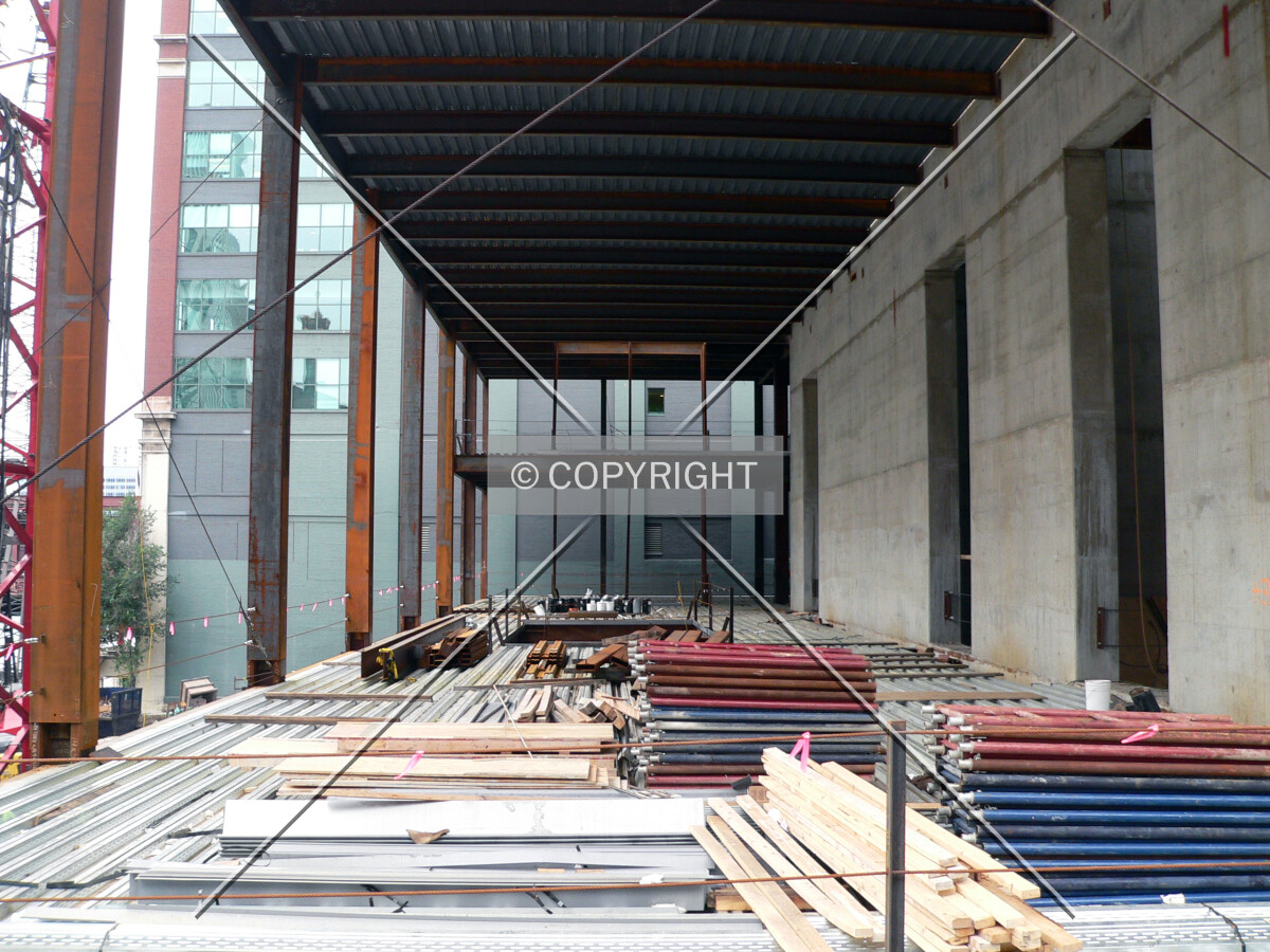 Looking into the main level from the sidewalk