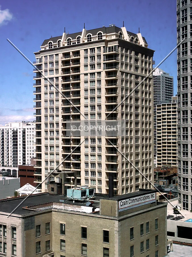 Southeast corner from Chicago Place