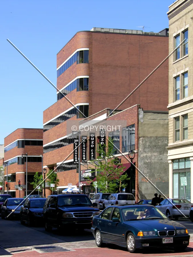 From the southwest along North Milwaukee Street