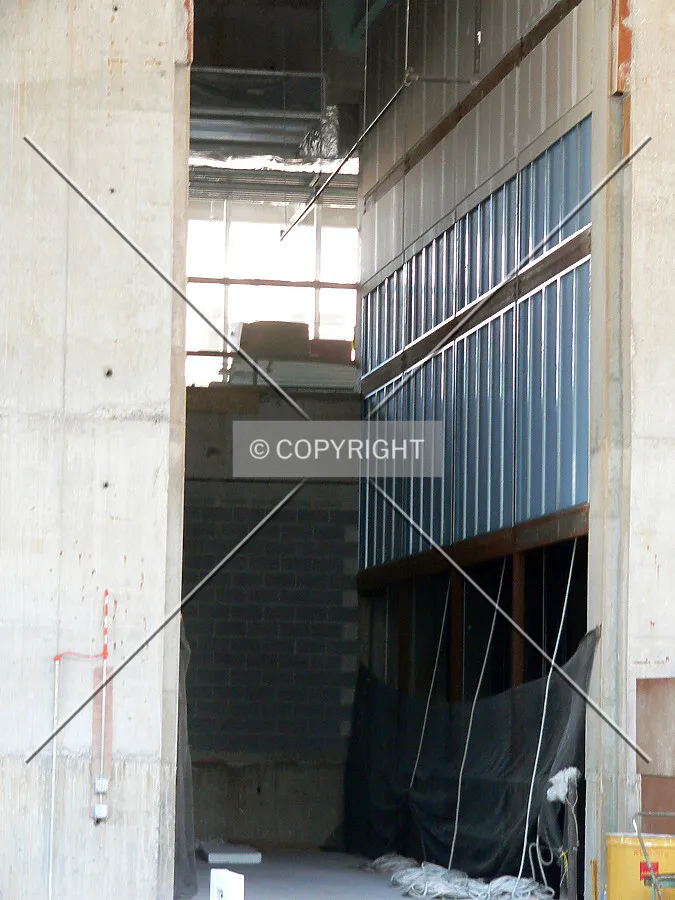 View inside the elevator lobby area