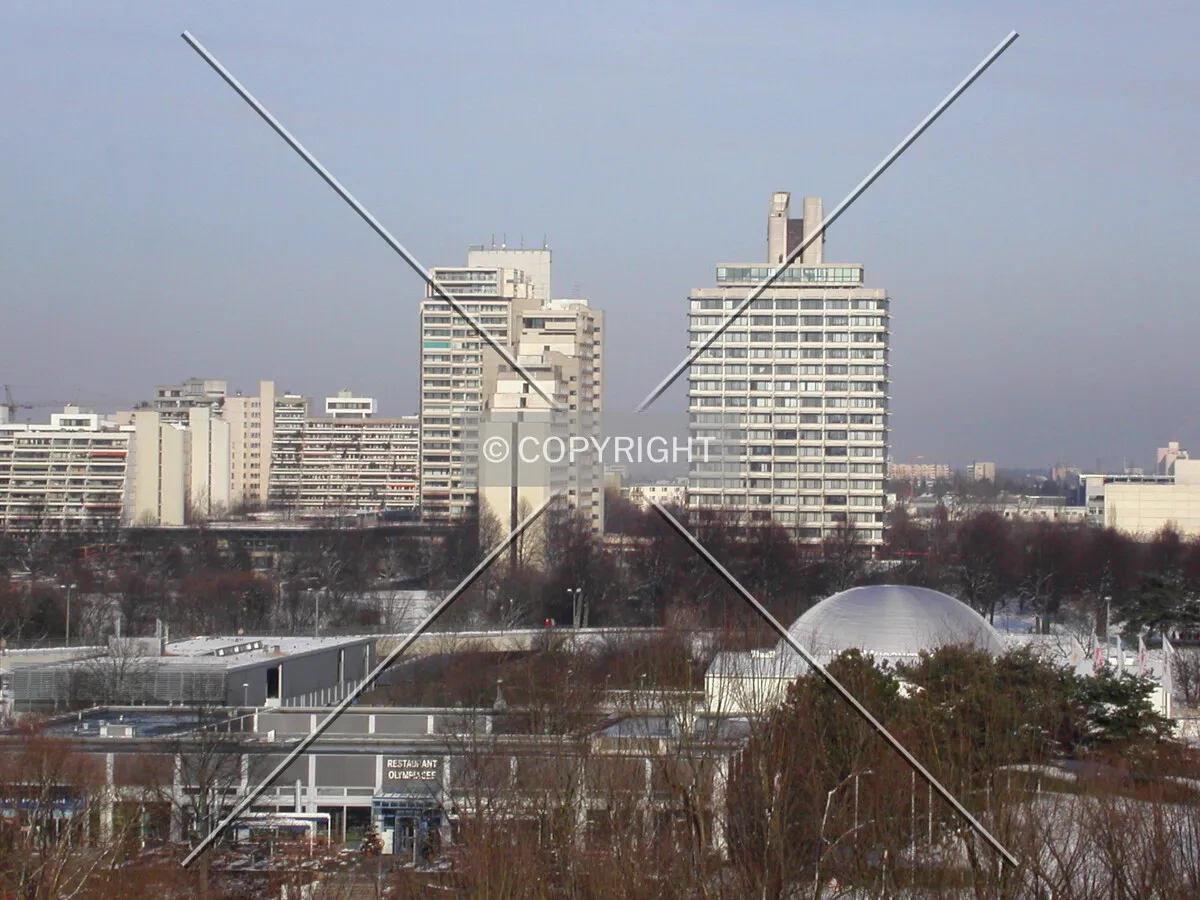 The complex as seen from the east