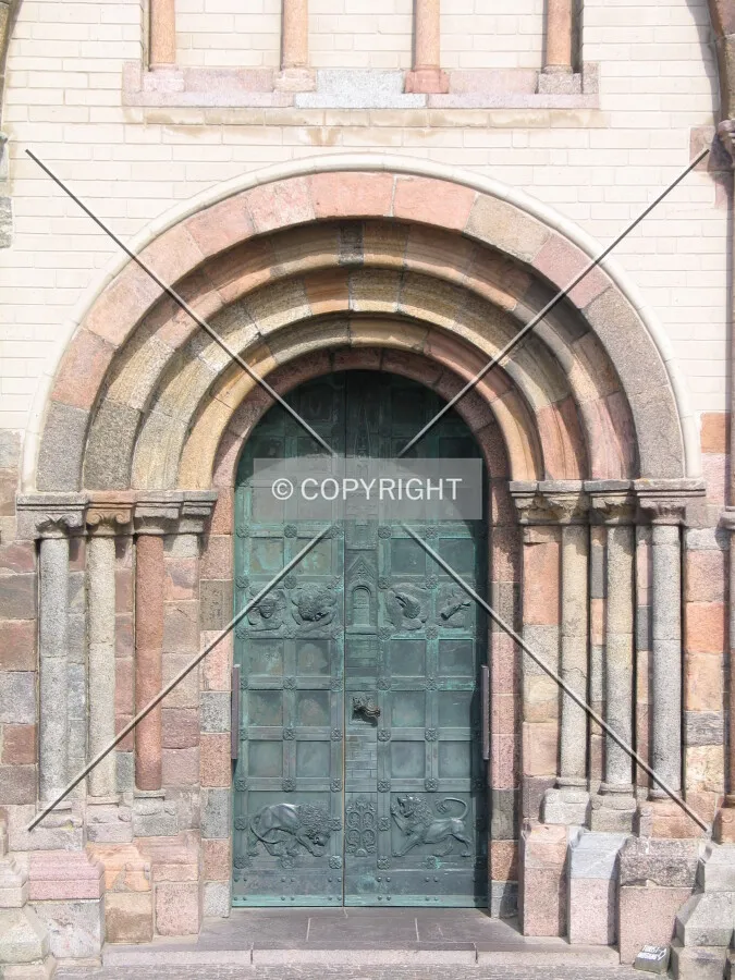 The west entrance to oldest part