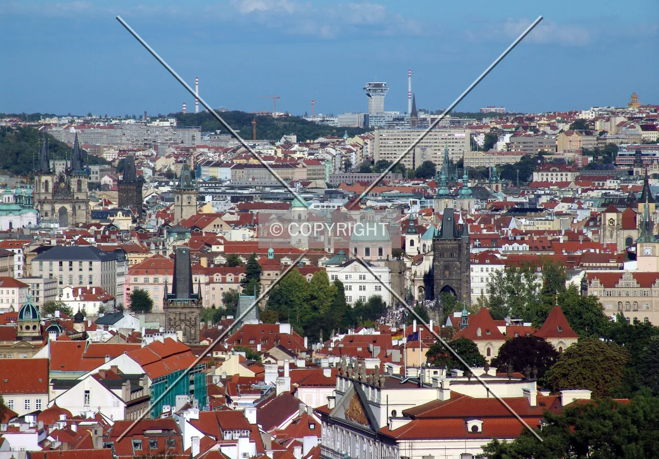 Looking east from Strahov Monastery